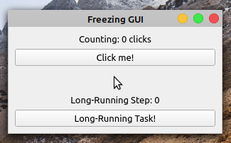 PyQt Freezing GUI Example