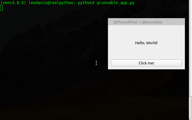 PyQt QRunnable Example
