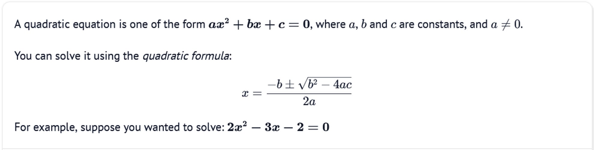 screenshot showing some LaTeX output