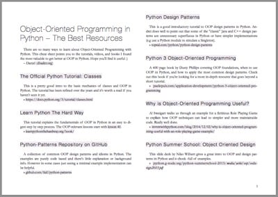 Python OOP Cheat Sheet