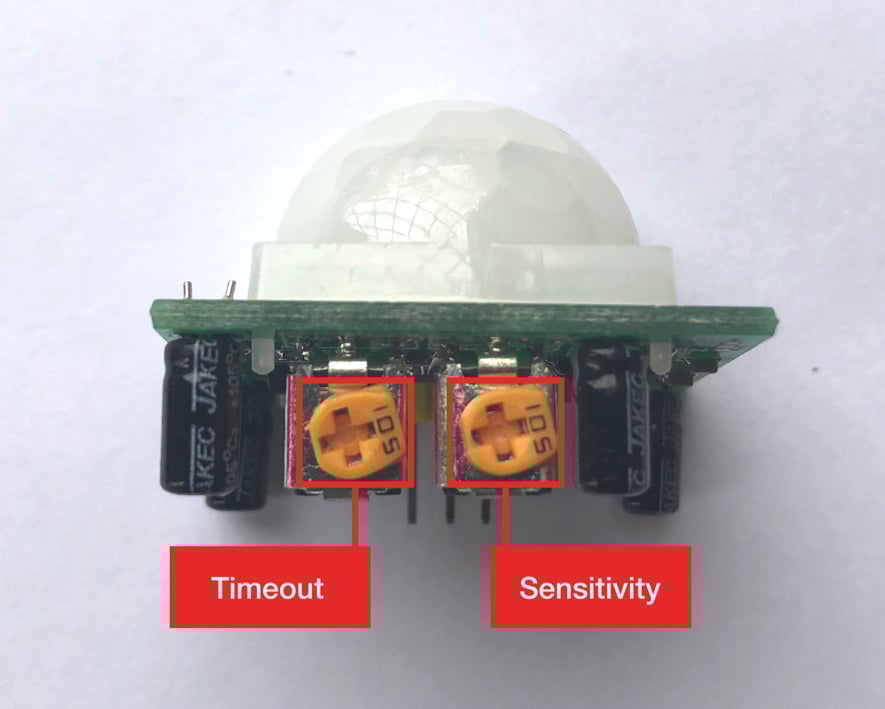 Motion Sensor Adjustment Dials