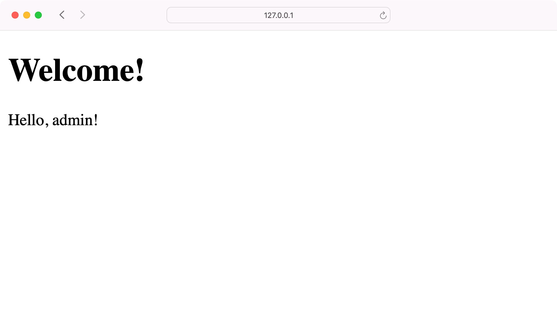 Dashboard for logged users