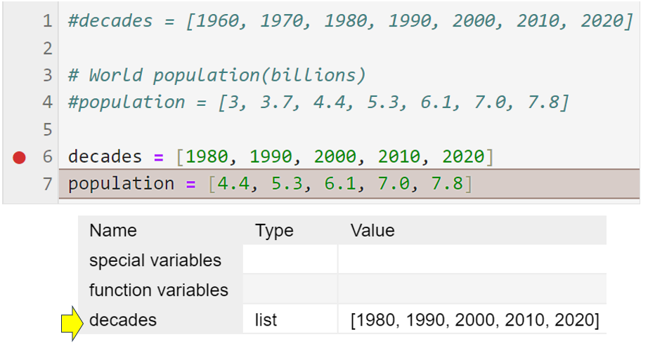 notebook in debug mode