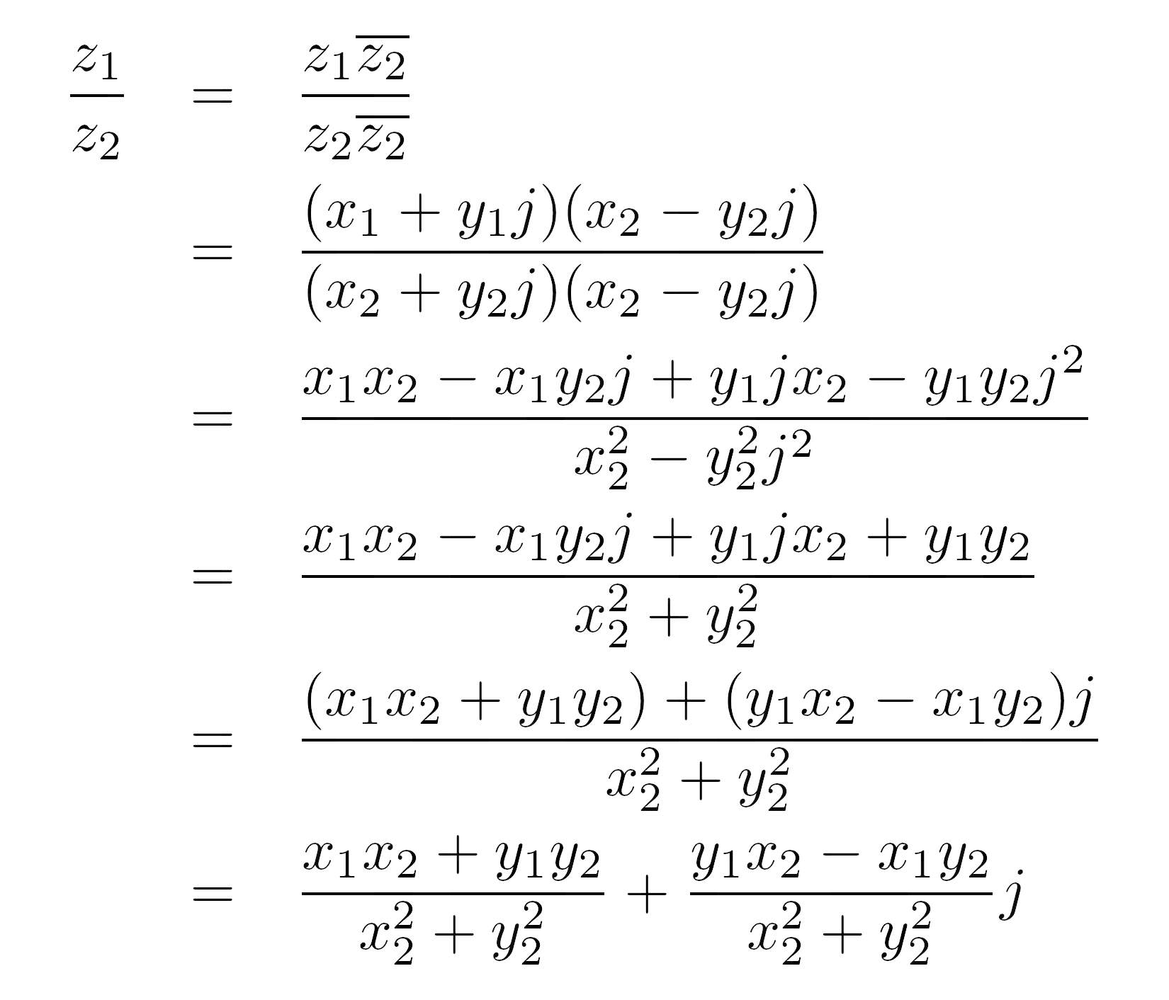 Dividing Complex Numbers