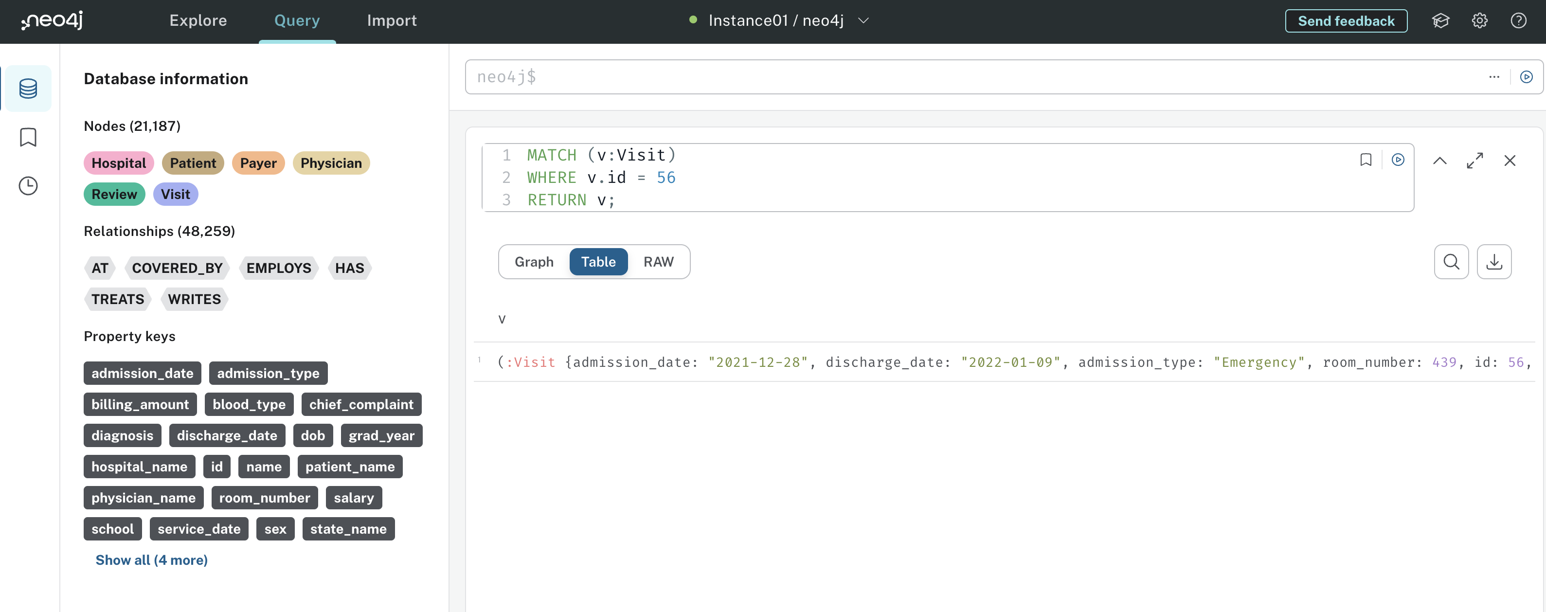 Cypher match node query with filter